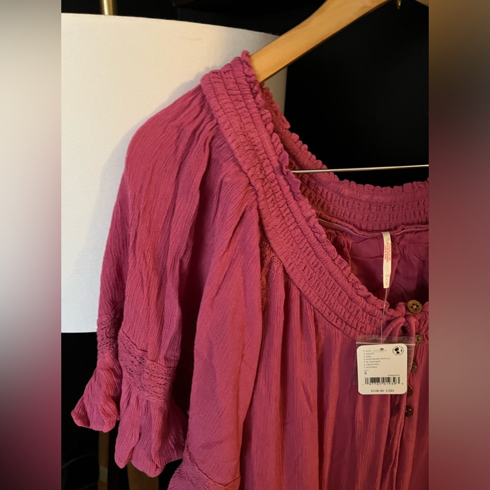 NWT FREE PEOPLE Dream On Maxi Dress In Soothing Petals MSRP $108 - Picture 9 of 10